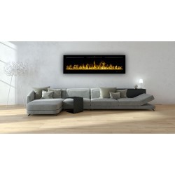 MAJESTIC 72"  Kominek elektryczny ścienny Aflamo