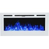 MAJESTIC 45" biały- Kominek elektryczny LED ścienny  AFLAMO 