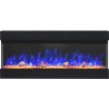 IMPERIAL 43 "- dreidimensionale LED-Wand mit elektrischem Kamin AFLAMO - MODELL 2020 IMPERIAL 43 "- dreidimensionale LED-Wand mit elektrischem Kamin AFLAMO - MODELL 2020
