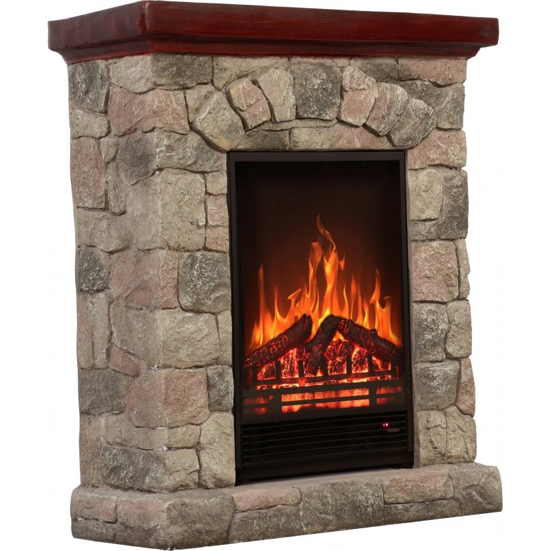 ROCKY stone - Elektrischer Kamin LED AFLAMO - Kominki Elektryczne LED