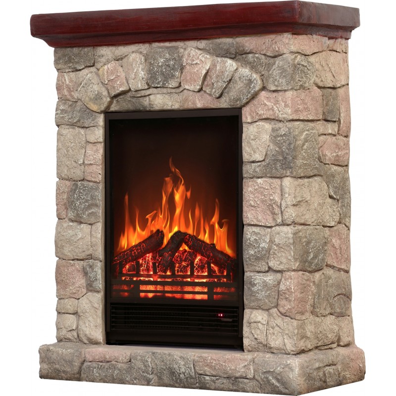 La chimenea eléctrica de piedra LED ROCKY - Kominki Elektryczne LED