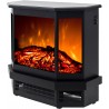 Chimenea eléctrica de acero LED, autoportante Aflamo - Hoover Chimenea eléctrica de acero LED, autoportante Aflamo - Hoover