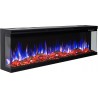 Electric fireplace LED wall UNIQUE 127 cm AFLAMO