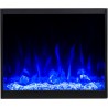 MAJESTIC 50" chimenea eléctrica de pared LED AFLAMO. MAJESTIC 50" chimenea eléctrica de pared LED AFLAMO.