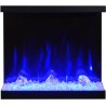 MAJESTIC 50" chimenea eléctrica de pared LED AFLAMO. MAJESTIC 50" chimenea eléctrica de pared LED AFLAMO.