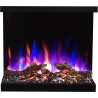 MAJESTIC 50" chimenea eléctrica de pared LED AFLAMO. MAJESTIC 50" chimenea eléctrica de pared LED AFLAMO.