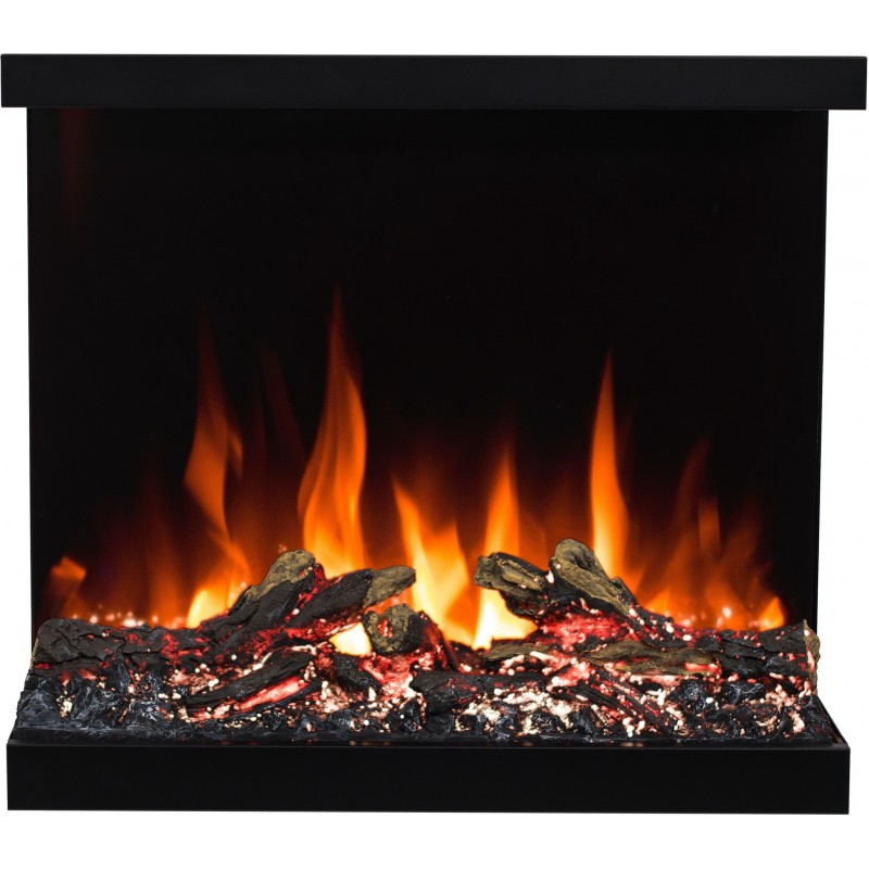 MAJESTIC 50" chimenea eléctrica de pared LED AFLAMO. MAJESTIC 50" chimenea eléctrica de pared LED AFLAMO.