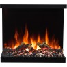 MAJESTIC 50" chimenea eléctrica de pared LED AFLAMO. MAJESTIC 50" chimenea eléctrica de pared LED AFLAMO.