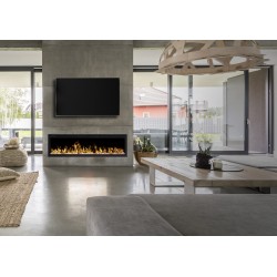 Caminetto elettrico ROYAL 72 a parete / per installazione ad incasso Aflamo