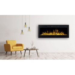 MAJESTIC 50"  Kominek elektryczny LED ścienny AFLAMO