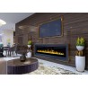 MAJESTIC 50" chimenea eléctrica de pared LED AFLAMO. MAJESTIC 50" chimenea eléctrica de pared LED AFLAMO.