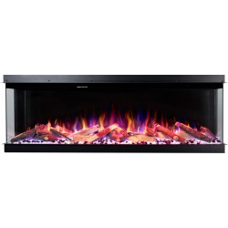 Kominek elektryczny SUPERB 50'' Aflamo do zabudowy, z funkcją grzania
