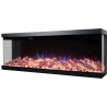 Kominek elektryczny SUPERB 50'' Aflamo do zabudowy, z funkcją grzania