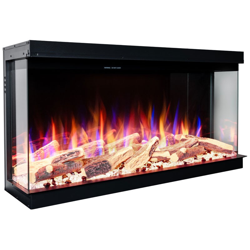 Kominek elektryczny SUPERB 60'' Aflamo do zabudowy, z funkcją grzania
