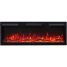 MAJESTIC PRO 213cm + Sound, AFLAMO Camino elettrico a parete e a LED integrato