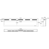 MAJESTIC PRO 213cm + Sound, AFLAMO Camino elettrico a parete e a LED integrato