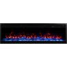 ROYAL PRO 120 cm, AFLAMO Wand- und eingebauter LED-Elektrokamin
