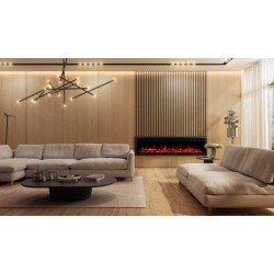 ROYAL PRO 140 cm, Kominek elektryczny LED ścienny i do zabudowy AFLAMO