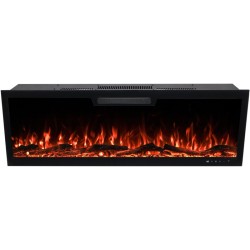 ELITE 128 cm Kominek elektryczny LED ścienny i do zabudowy AFLAMO + DŹWIĘK