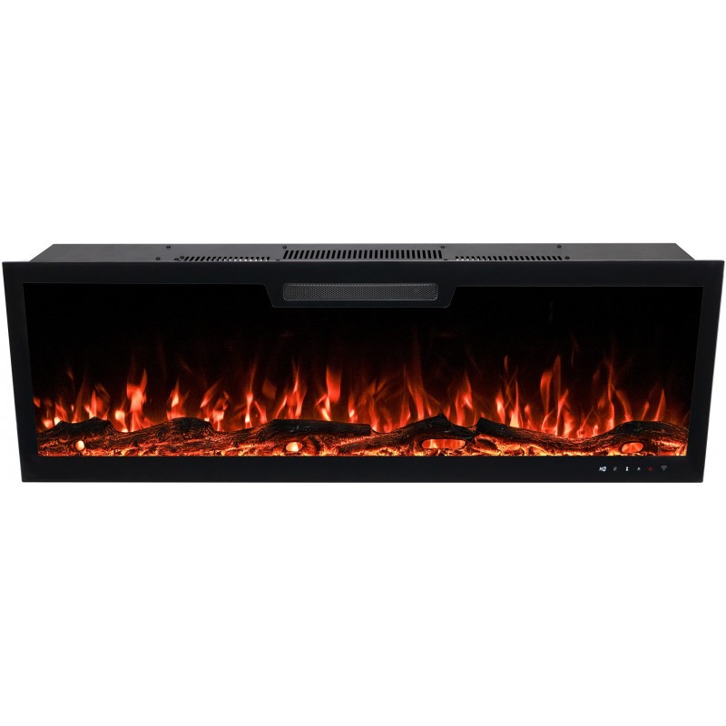 ELITE 128 cm Kominek elektryczny LED ścienny i do zabudowy AFLAMO + DŹWIĘK