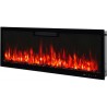 ELITE 153 cm Kominek elektryczny LED ścienny i do zabudowy AFLAMO + DŹWIĘK