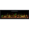 Chimenea eléctrica LED ELITE 153 cm, de pared y empotrada, AFLAMO + SOUND