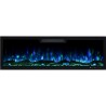 Chimenea eléctrica LED ELITE 183 cm, de pared y empotrada, AFLAMO + SOUND