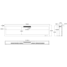 Chimenea eléctrica LED ELITE 183 cm, de pared y empotrada, AFLAMO + SOUND