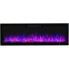 Chimenea eléctrica LED ELITE 213 cm de pared y empotrada AFLAMO + SOUND