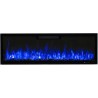 Chimenea eléctrica LED ELITE 213 cm de pared y empotrada AFLAMO + SOUND