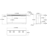copy of SUPERB 3D 80 cm, caminetto elettrico LED da incasso AFLAMO + SOUND