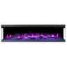 Unique PRO 80 cm, Kominek elektryczny LED do zabudowy AFLAMO