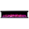 Unique PRO 80 cm, Kominek elektryczny LED do zabudowy AFLAMO