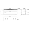 copy of SUPERB 3D 80 cm, caminetto elettrico LED da incasso AFLAMO + SOUND