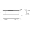 copy of SUPERB 3D 80 cm, eingebauter elektrischer LED-Kamin AFLAMO