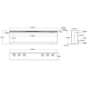 copy of SUPERB 3D 80 cm, caminetto elettrico LED da incasso AFLAMO + SOUND
