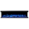 copy of SUPERB 3D 80 cm, caminetto elettrico LED da incasso AFLAMO + SOUND