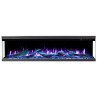 copy of SUPERB 3D 80 cm, caminetto elettrico LED da incasso AFLAMO + SOUND