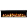 copy of SUPERB 3D 80 cm, caminetto elettrico LED da incasso AFLAMO + SOUND