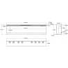 copy of SUPERB 3D 80 cm, caminetto elettrico LED da incasso AFLAMO + SOUND