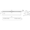 copy of SUPERB 3D 80 cm, caminetto elettrico LED da incasso AFLAMO + SOUND