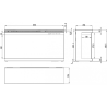 copy of Elektrokamin LED Wand Unique 107 cm AFLAMO