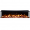 Chimenea eléctrica LED de pared UNIQUE 80 cm SIN CALEFACCIÓN AFLAMO