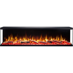 copy of Kominek elektryczny LED ścienny UNIQUE 100 cm BEZ GRZANIA  AFLAMO
