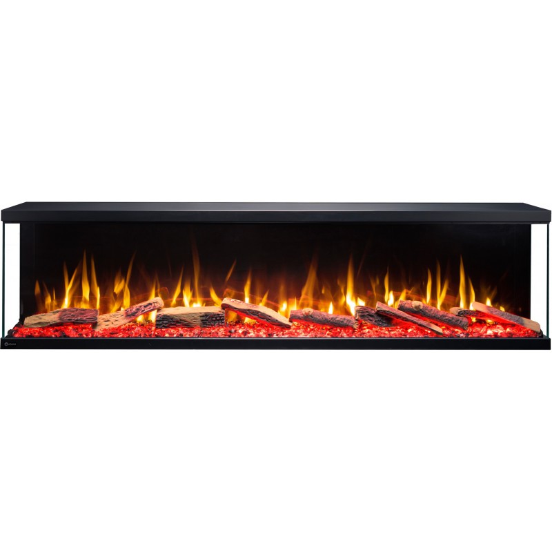 copy of Kominek elektryczny LED ścienny UNIQUE 100 cm BEZ GRZANIA  AFLAMO