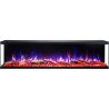 Chimenea eléctrica LED de pared UNIQUE 80 cm SIN CALEFACCIÓN AFLAMO