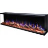 Chimenea eléctrica LED de pared UNIQUE 80 cm SIN CALEFACCIÓN AFLAMO