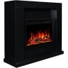 Caminetto elettrico JOLO 3D nero + SUONO - AFLAMO