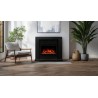 Chimenea eléctrica JOLO 3D negra + SONIDO - AFLAMO