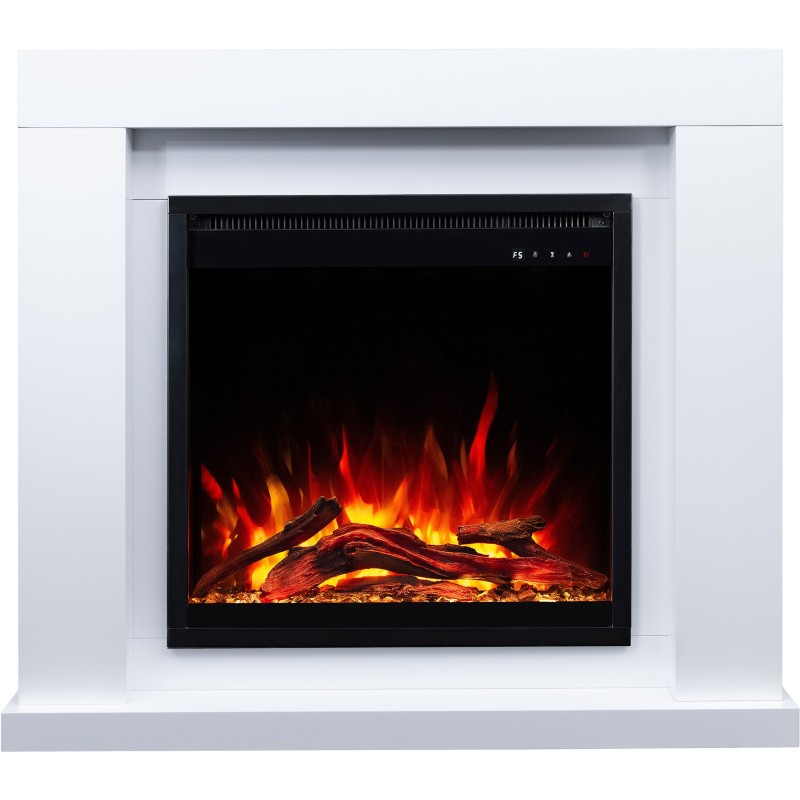 Chimenea eléctrica JOLO 3D blanca + SONIDO - AFLAMO Chimenea eléctrica JOLO 3D blanca + SONIDO - AFLAMO